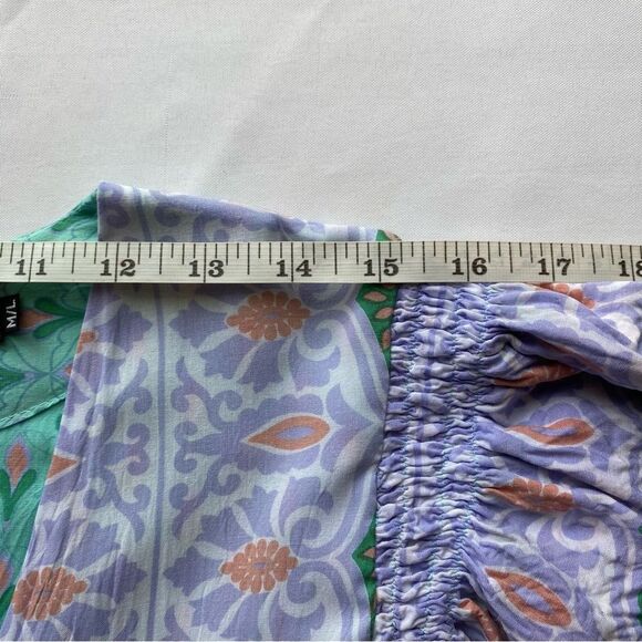 Buddha Sayulita Mint/ Purple Weekend Getaway Jumpsuit Size Medium - Picture 15 of 16